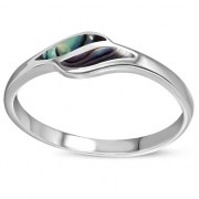 Abalone Sea Shell Ring, r475
